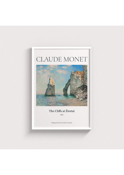 Claude Monet - The Cliffs At Etretat Çerçeveli Tablo Ev Oda Duvar Dekorasyonu