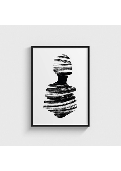 Human V2 Çerçeveli Tablo Ev Oda Duvar Dekorasyonu