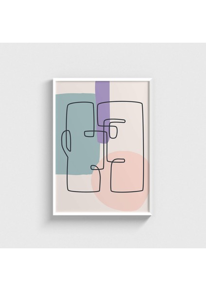 Face To Face V3 Çerçeveli Tablo Ev Oda Duvar Dekorasyonu