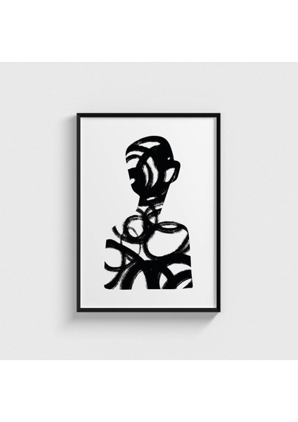 Human V1 Çerçeveli Tablo Ev Oda Duvar Dekorasyonu