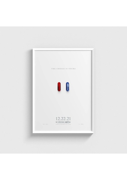 The Matrix Resurrections Pills Çerçeveli Tablo Ev Oda Duvar Dekorasyonu