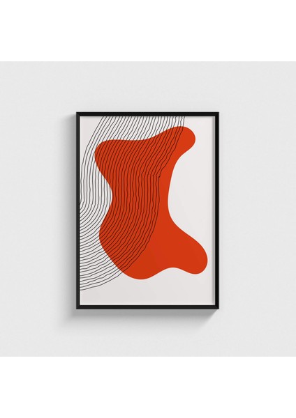 Linear Stain V2 Çerçeveli Tablo Ev Oda Duvar Dekorasyonu