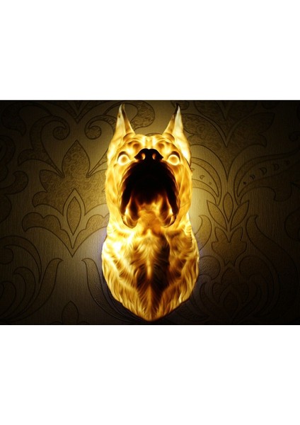 Pitbull Kafası Duvar Lambası, Karizmatik Hayvan Tasarımı, Modern Ev Dekoru ve Şık Aydınlatma modelleri