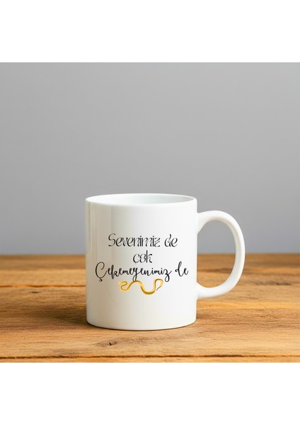 Sevenimizde Çok Baskılı-Hediyelik Seramik Kupa Bardak