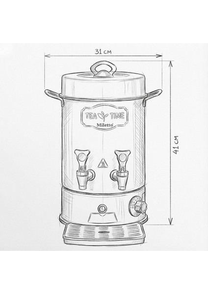 80 Bardak Black Çay Makinesi 8,5 Lt - MR22S modelleri