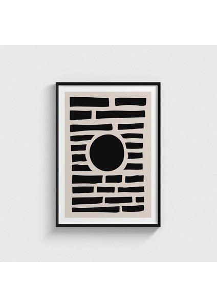 Black 4 Çerçeveli Tablo Ev Oda Duvar Dekorasyonu