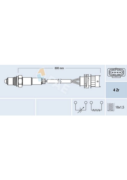 Xmpdby Oksijen Sensörü Astra G-Corsa C-Vectra B 1.4-1.6 Z16XE-Z14XE Egsoz Borusuna