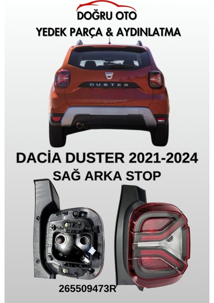 Daica Duster Arka Stop Sağ 2021 2024 Model Uyumlu