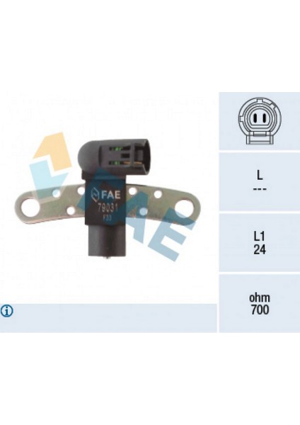 Xmpdby Krank Mili Sensörü Clio Ii 98- Clio Iii 05- Clio Symbol 01- Kangoo 01- Laguna Ii 01- Megane I 96-03 Symbol Ii 09- Sandero 08- Micra Iii 05-10 1.5dci 1.9dci