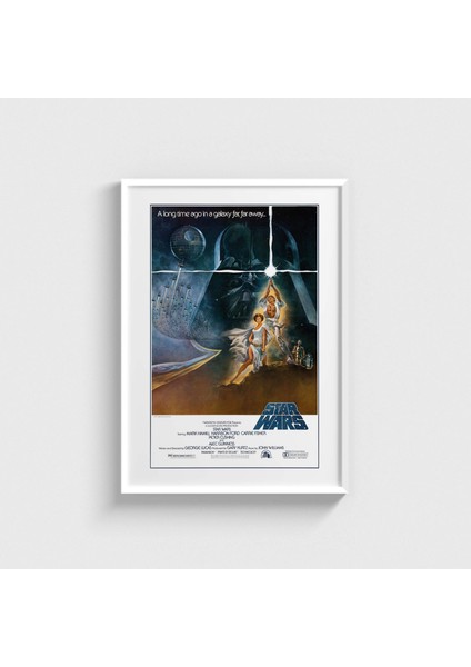 Star Wars (1977) Çerçeveli Tablo Ev Oda Duvar Dekorasyonu