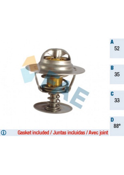 Xmpdby Termostat 88 Escort Focus Mondeo Connect 1.8d-1.8tdci 89 07 Transit 2.5d