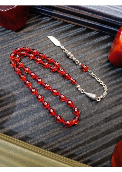 Ateş Kehribar Tesbih Beyzi Kesim fiyatları