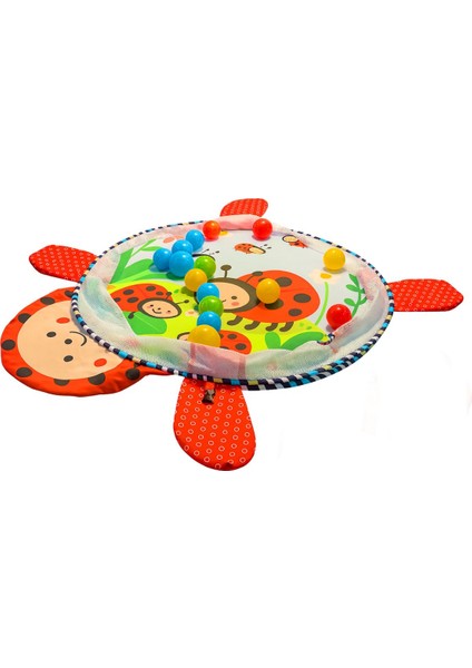 Uğur Böceği Top Havuzuna Dönüşen Aktivite ve Oyun Halısı | 3'ü 1 Arada Aktivite Halısı