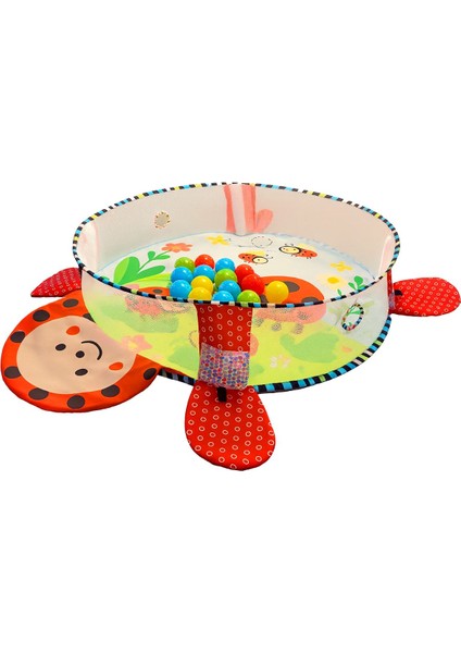 Uğur Böceği Top Havuzuna Dönüşen Aktivite ve Oyun Halısı | 3'ü 1 Arada Aktivite Halısı fiyatları