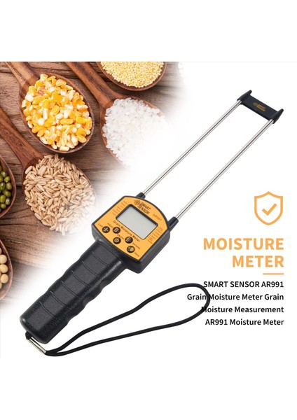 Akıllı Sensör AR991 Tahıl Nem Metre Tahıl Nem Ölçümü AR991 Nem Ölçer (Yurt Dışından) indirimleri