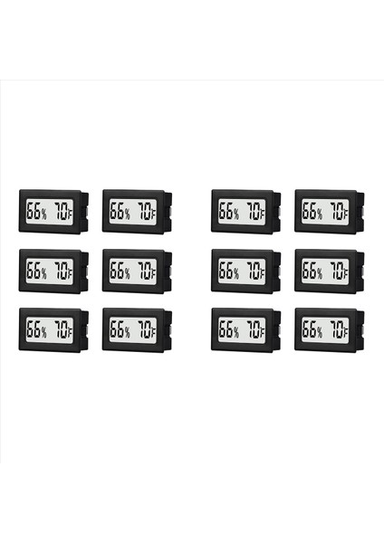 2x Mini Küçük Dijital Higrometre Termometre Kapalı Sıcak Nem Sensörü Monitörü Fahrenheit (℉) Kavanozlar Için Humidor (Yurt Dışından)