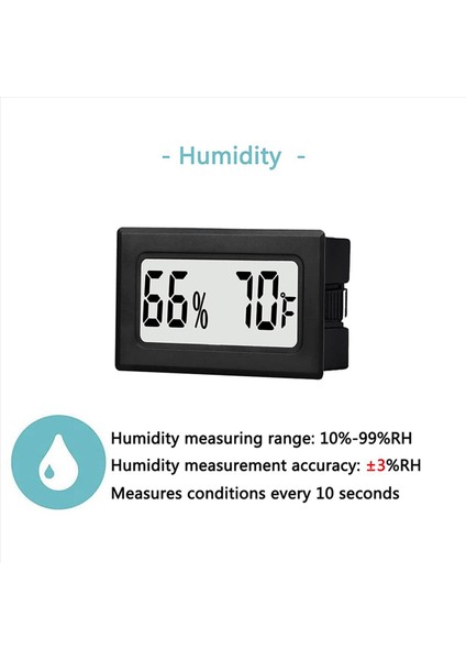 2x Mini Küçük Dijital Higrometre Termometre Kapalı Sıcak Nem Sensörü Monitörü Fahrenheit (℉) Kavanozlar Için Humidor (Yurt Dışından) fiyatları