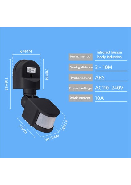 2x AC110-240V Hareket Otomatik Kızılötesi Işık Hareket Dedektörü Işık Anahtarı Insan Varlık A (Yurt Dışından) modelleri