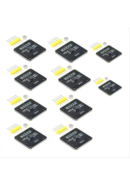 MT6701 Manyetik Kodlayıcı Modülü 14 Bit Hassasiyetli Açı Ölçüm Arduino Manyetik Indüksiyon 10 Adet (Yurt Dışından)