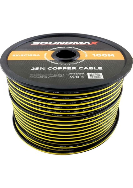 SX-SC16GA Kablo 100 Metre %25 Bakır