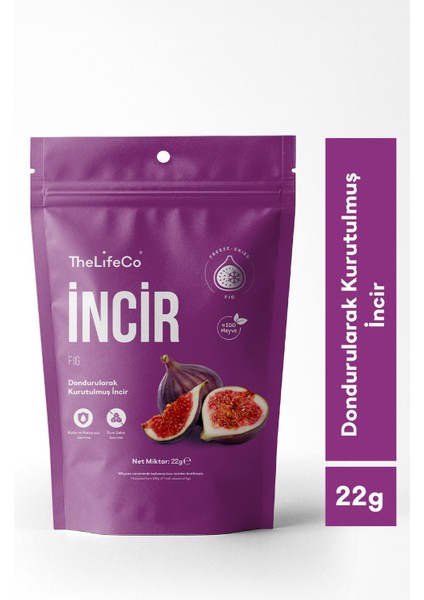 Freeze Dried - Dondurularak Kurutulmuş Incir 22 G