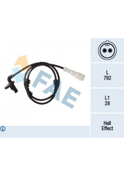 Xmpdby Abs Sensörü Arka Sol Renault Clio Thalia 98-