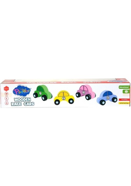 380-ONY Ahşap Yarış Arabası 4'lü fiyatları
