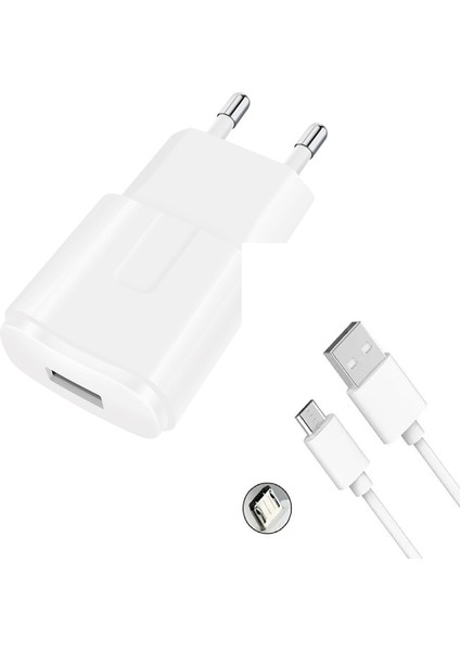 12W 2.1A Hızlı Şarj Adaptörü ve Micro Kablo 1 Metre