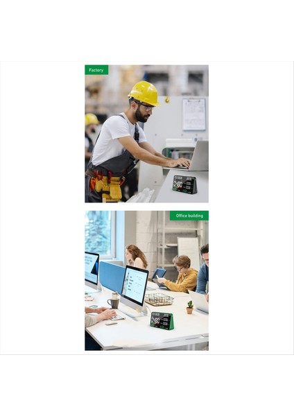 Hava Kalitesi Monitörü Hcho Tvoc Pm2 5 Pm1 0 Co 2 Sıcaklık Nemi ve Zaman Ekranı ile Hava Kalitesi Monitörü (Yurt Dışından)