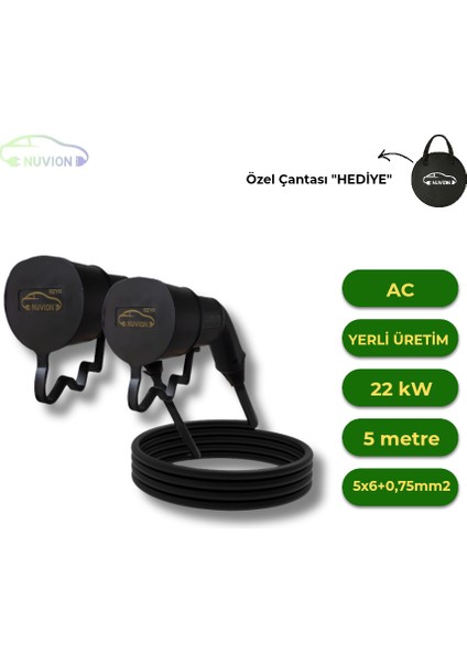 Elektrikli Araçtype 2 Ac Şarj Kablosu