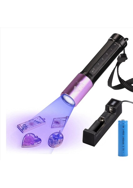 Reçine Kabulma Için Uv Işığı 365NM Uv El Flashlight Siyah Işık Hızlı LED Su Geçirmez Uv Lambası Pet Idrar Için Şarj Edilebilir (Yurt Dışından)