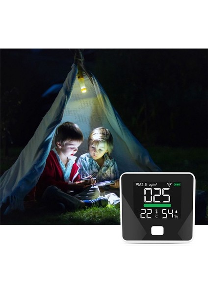 Tuya Wıfı Hava Kalitesi Sayaç Pm2 5 Sıcaklık Nem Test Cihazı Taşınabilir LED Ekran Ev Ofis (Yurt Dışından) modelleri