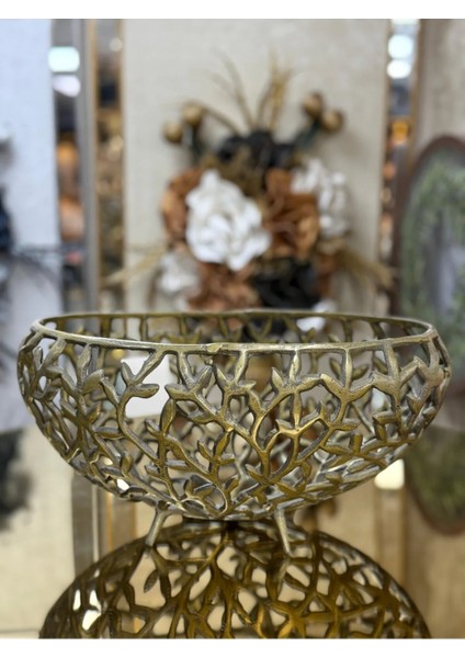 Eskitme Pirinç Dekoratif Gondol 38 cm En - 22 cm Boy