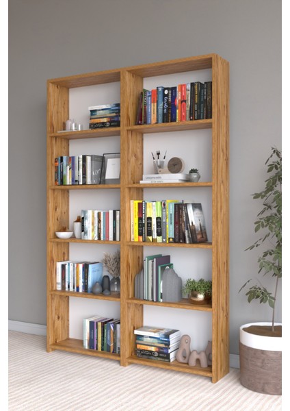 Musab 10 Raflı Çok Amaçlı Dolab - Kitaplık Atlantik Çam modelleri