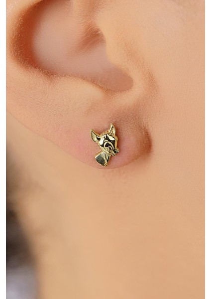 14 Ayar Altın Ceylan Küpe