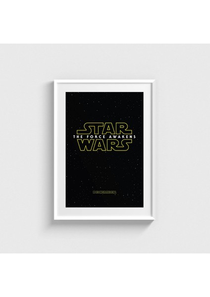 Star Wars The Force Awakens V Çerçeveli Tablo Ev Oda Duvar Dekorasyonu