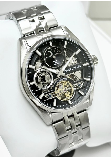 Orijinal 2 Yıl Garantili Su Geçirmez Metal Kordon Otomatik Erkek Kol Saati ILK14266F2