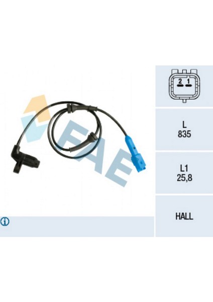 Xmpdby Abs Devir Sensörü Ön Peugeot P206 98-13