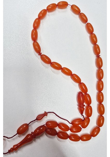 11X17MM Buğulu Hamur Zar Kehribar Tesbih modelleri