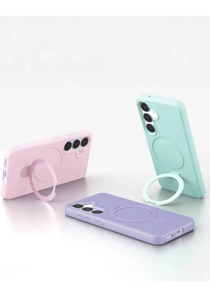 Samsung Galaxy S25 Regal Magsafe Standlı Kapak - Yeşil indirimleri
