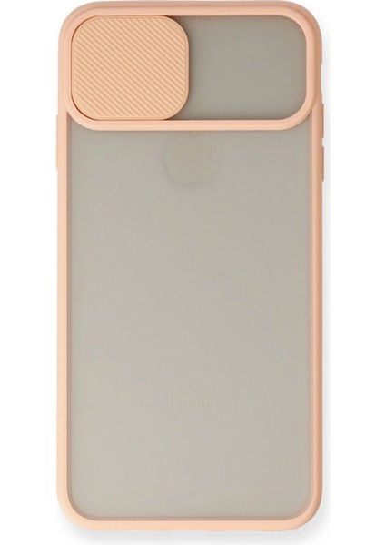 Apple iPhone x Kılıf Palm Buzlu Kamera Sürgülü Silikon - Pembe fiyatları