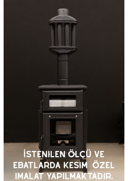 95 x 61 Yüksek Isıya Dayanıklı Şömine Kuzine Soba Camı 4 mm - Seramik Cam (Bal Rengi, Şeffaf) modelleri