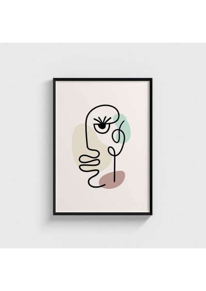 Face 3 Çerçeveli Tablo Ev Oda Duvar Dekorasyonu