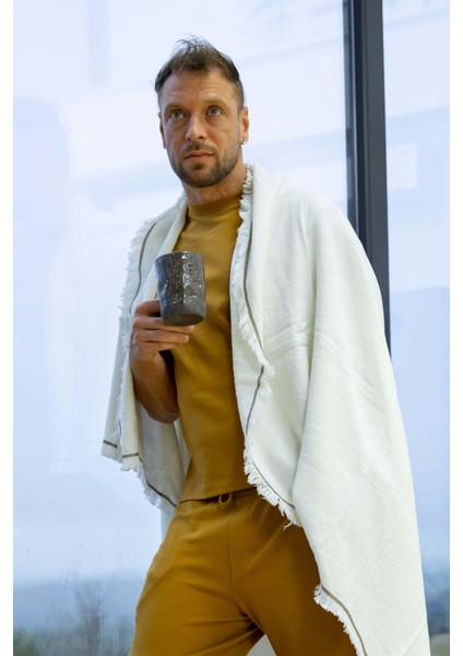 Odin Throw Koltuk Şalı Tv Battaniyesi 130X170 Krem fırsatları