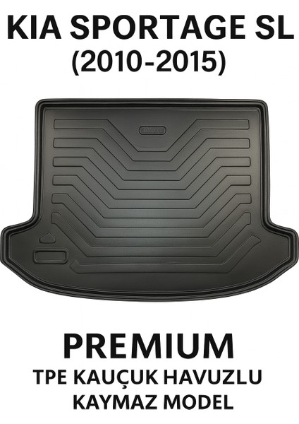 Kia Sportage Sl 2010-2015 Uyumlu 3D Bagaj Havuzu Premium modelleri