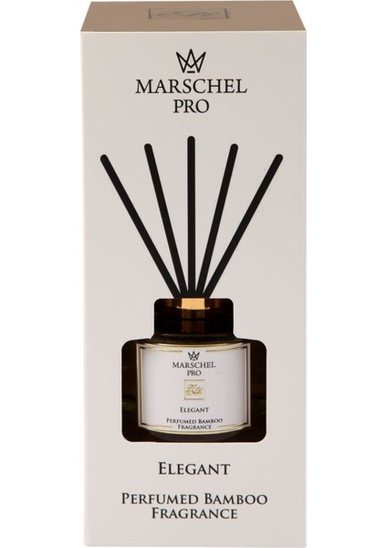 Marshel Pro Elegant Çubuklu Koku Cam Şişe 50 ml