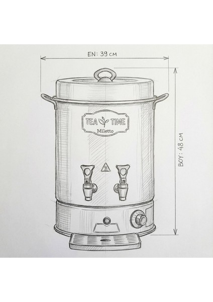 250 Bardak Black Çay Makinesi 20,5 Lt - MR25S fırsatları