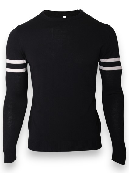 Erkek Triko Kol Çizgi Detaylı Kazak fırsatları