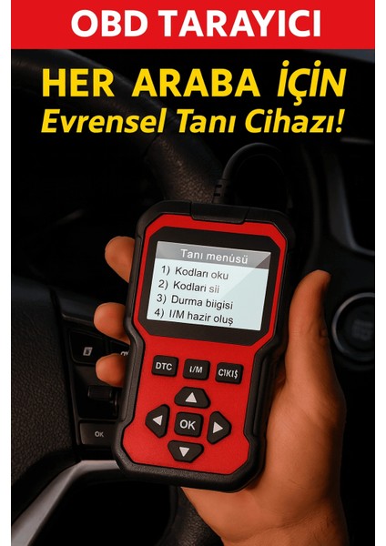 2025 Yeni Nesil Obd2 Arıza Tespit Cihazı Canlı Veri Hata Kodu Okuma & Silme Tüm Obd2 Araçlarla Uyumlu modelleri