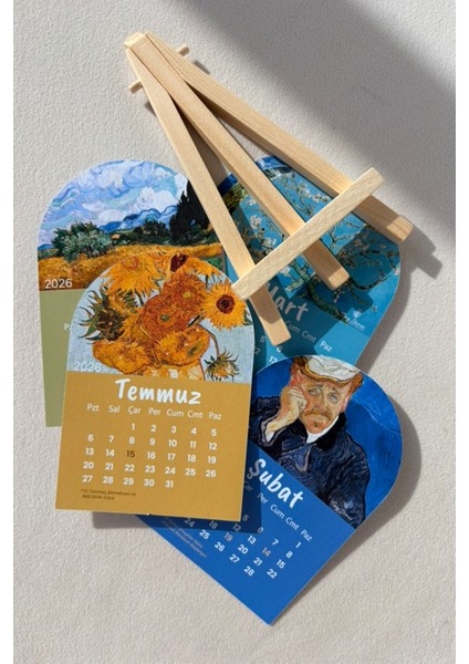 2026 Van Gogh Takvim+ Tahta Stand modelleri